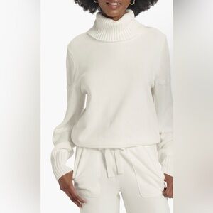 Splendid Fjord Cable Accent Cowl Neck Sweater